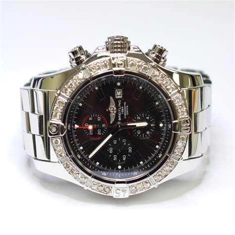 Breitling Super Avenger 48mm A13370 Custom Diamond Finish 